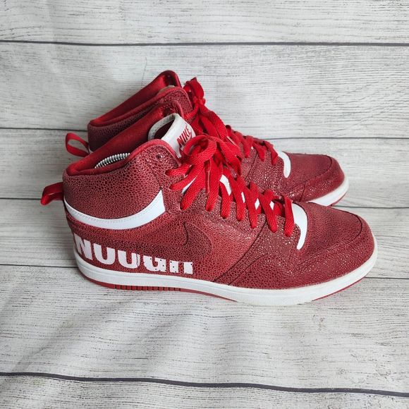 Nike Court Force SP Fragment Design GOODENOUGH Mens Sneakers Red White Size 9.5 - Picture 7 of 14